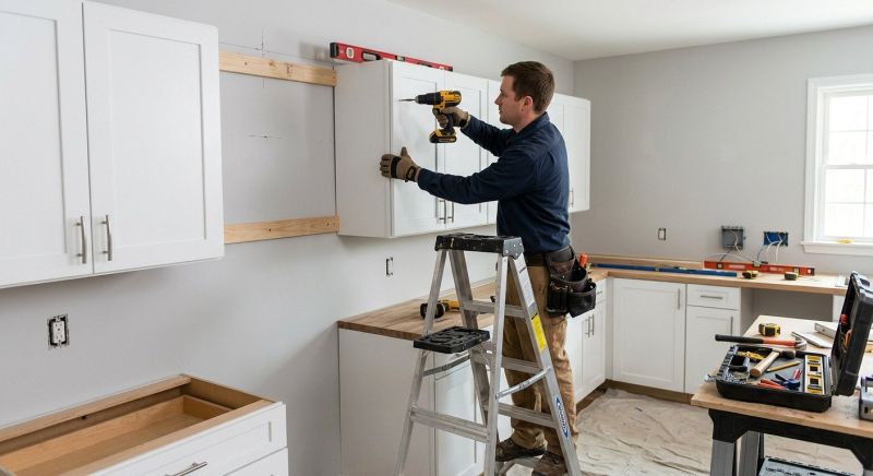 Glazed Cabinets Installation in Cincinnati, OH